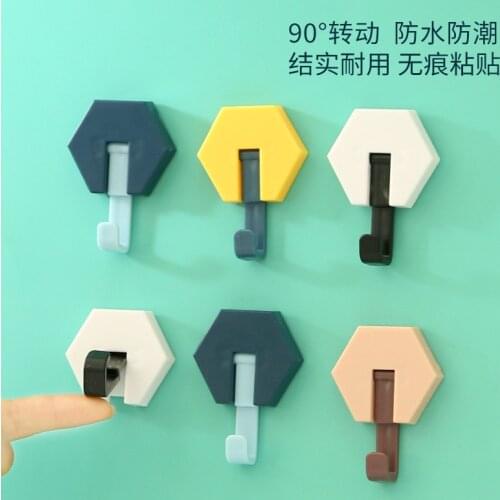 Towel Hooks Plastic Door Hangers Self Adhesive Wall Hangers Hat Racks Keys Hanger Wall Organizer Home Decor Key Holder