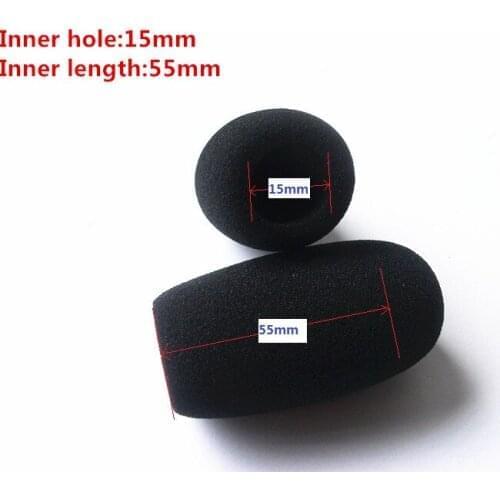 Linhuipad WS-1555 _Foam Microphone Windscreens , microphones covers, 15mm opening & 55mm inner length, 2000 pcs / lot