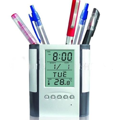 Multifunctional calendar electronic pen container pen holder creative fashion office supplies Decoration