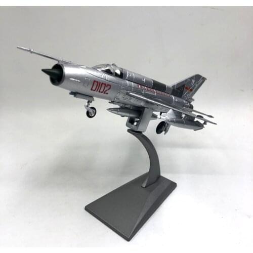 1/72 Scale Military Model Toys PLAAF MiG-21 Fishbed Fighter Diecast Metal Plane Aircraft airplane Model Toy For Collection