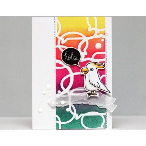 New Dialog Box Plastic Stencils For DIY Scrapbooking Decorative Embossing Suit Paper Cards Die Cutting Template Drawing Sheet