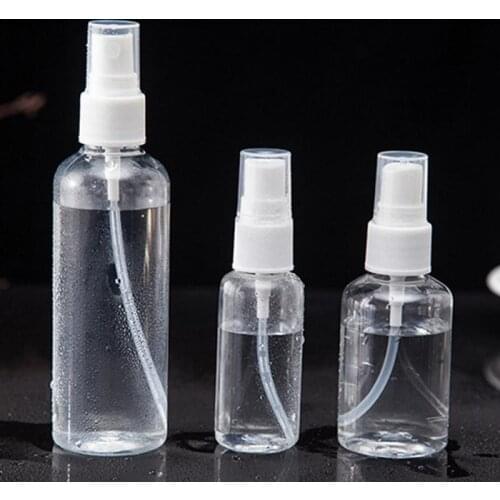 30/50/100 Ml Portable Refillable Bottles Empty Transparent Travel Spray Plastic Bottle Atomizer Mini Design Liquid Dispense