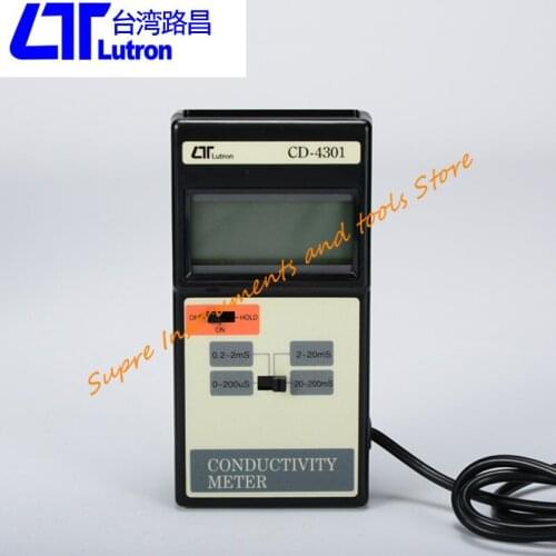 Taiwan LUTRON CD-4301 professional conductivity meter CD4301 digital conductivity meter COND test meter
