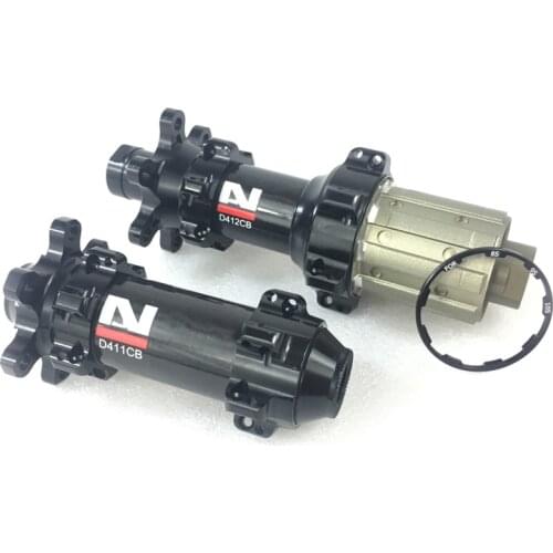 Ultralight D411CB D412CB Carbon Aluminum Alloy 6 bolts M12 x 100mm 12 x 142mm Novatec 411 412 straight pull road disc bike hubs