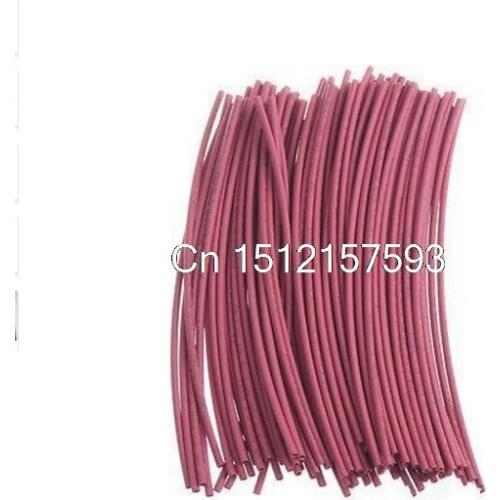 500+-2%pcs x 1.0mm Diameter Red Yellow Green Blue Black White Clear Color Heat Shrinkable Tube Shrink Tubing 100mm length 2:1