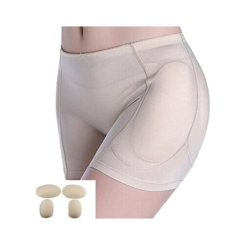 Men Women 4 Padded Briefs Sexy Push Up Panties Abundant Buttocks spong butt pads Butt Lifting Inserts/Pants hip padded panties