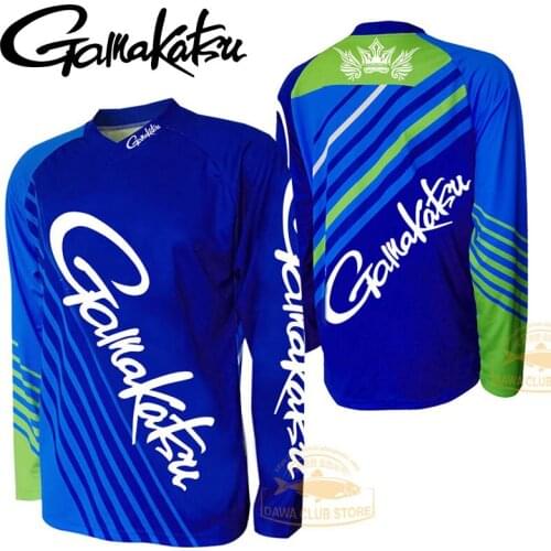 Daiwa GAMAKATSU Outdoors Fishing Jersey Autumn Fishing Clothes Anti-UV Quick-Dry Clothing Breathable Long Sleeve Fishing Shirt