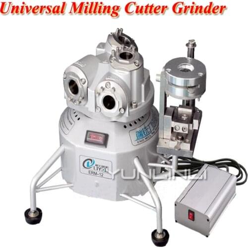 Universal Milling Cutter Grinder 7000rpm Sharpener Tool For Tungsten Steel Round Rod Cutter Milling Repair Machine ERM-12
