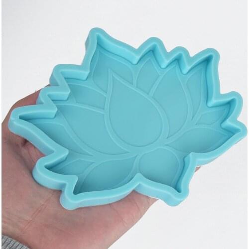 1 Piece Lotus Flower Coaster Mold Silicone Coaster Mold DIY Coaster For Gift 10342950