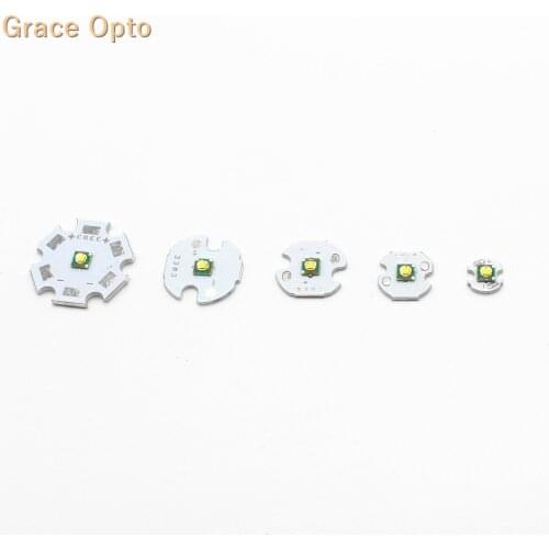 10pcs CREE XPE R3 3W LED Emitter Chip Bulb lamp Light Moulde Cool White with 8mm 12mm 14mm 16mm 20mm pcb base