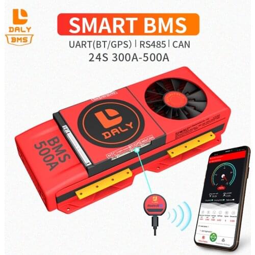 18650 smart BMS LiFepo4 24S 72V BMS LiFepo4 BMS 300A 400A 500A common port Lithium Ion Battery Pack Solar panel UPS Converter