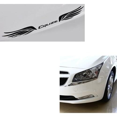 Car Stickes Body Decoration Front Headlight Eyebrow Reflective Sticker Cover For Chevrolet CRUZE Car Styling Car Accessories