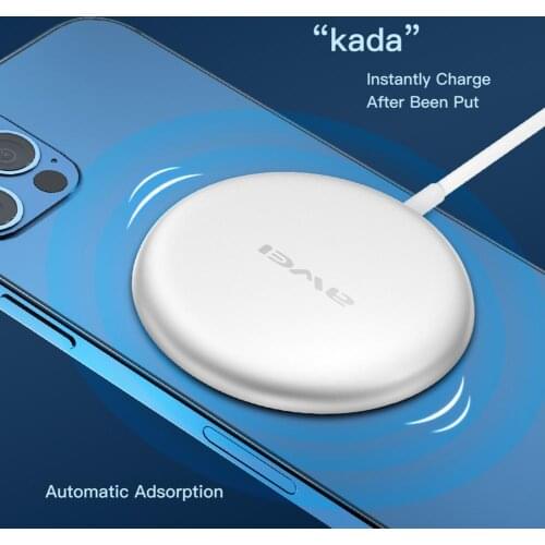 Awei W10 Wireless Charger 15W Low Temperature Mini Qi Charging Pad