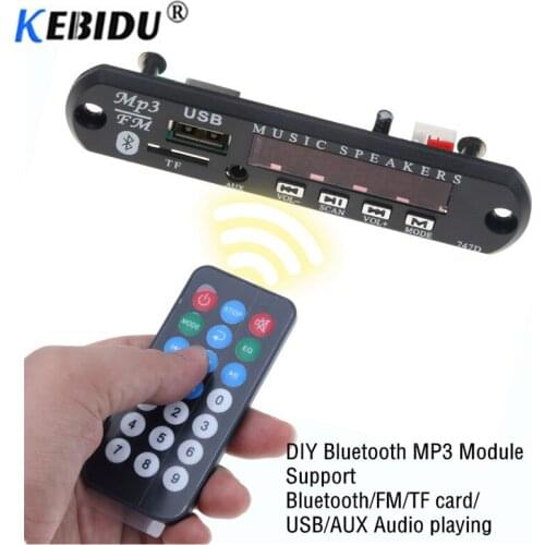 Bluetooth Mp3 Player Wireless FM Radio Wireless Receiver Audio Decoder Board USB 3.5MM DIY Car Speaker Modification