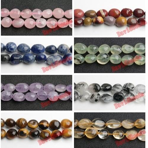 Wholesale Gravel Irregular Shape 8-10mm Natural Stone Beads For Jewelry Making Crystal Onyx DIY Bracelet Necklace Strand 15
