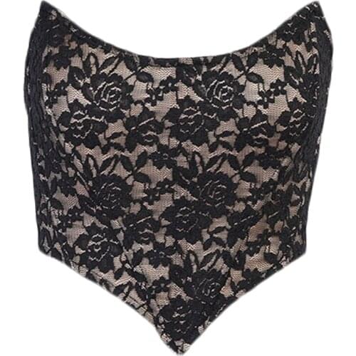 Bustiers Floral Tops For Women Plus Size Vintage Sexy Corsets Gothic Satin Lingerie Corselet Overbust Plus Size