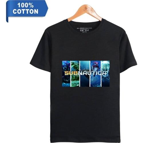 Subnautica Below Zero Game 100% Cotton T-shirt Men Summer Short Sleeve T shirt Hot Sale Casual Streetwear Tops