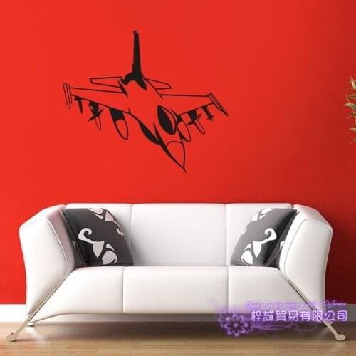Fighter Sticker Vehicle Decal Classic Aircraft Posters Vinyl Wall Decals Aeroplane Parede Decor Mural Airplane Sticker