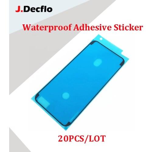 JDecflo 20Pcs/Lot Waterproof Adhesive Sticker for iPhone 6S 7 Plus 6SP 7G Pre-Cut Glue For iPhone 8 X 8P LCD Frame Tape Parts