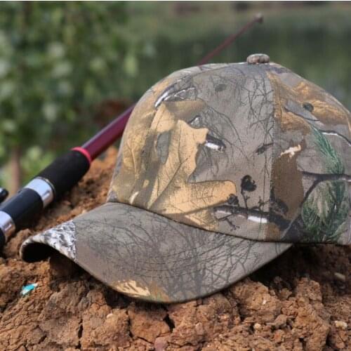 Adjustable size Jungle Forest Camouflage Hat Cap Camo Baseball For Hunting Fishing