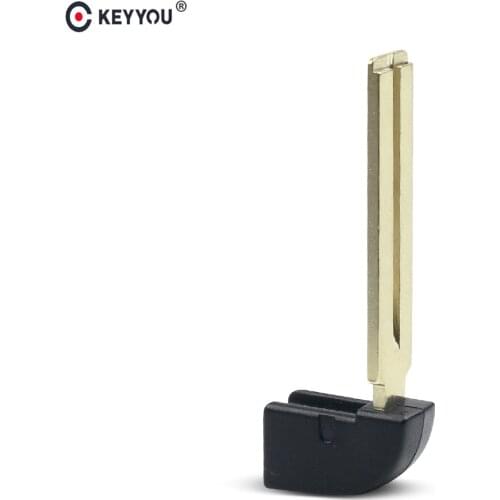 KEYYOU 20pcs For Toyota Prius Highlander RAV4 Camry 2016 Smart Emergency Insert Key Fob Car Key Fit Blank Uncut Key Blade