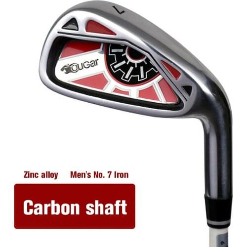 Women Golf Club Men Putter Right Hand Single Carbon/Steel Shaft No.7 Iron Practice Club Rubber Grip Golf Training Equipment