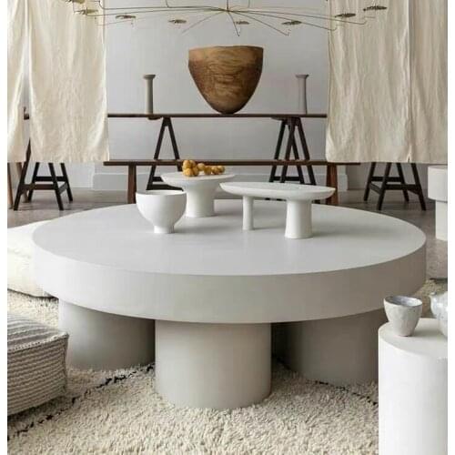 Chinafurniture solid wood wabi-sabi coffee table modern minimalist creative beech wood personality coffee table combination