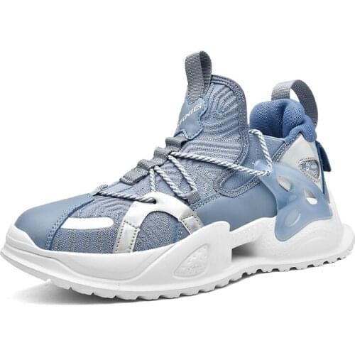 2021 Fashion Mens Hip Hop Street Dance Shoes Graffiti High Top Chunky Sneakers Autumn Summer Casual Mesh Shoes Zapatos Hombre