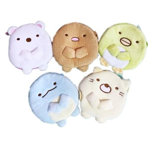 Cute Cartoon Anime Sumikkogurashi Plush Toy Sumikko Animals Headphone Bag Coin Purse Soft Stuffed Pendant Girls Holiday Gift