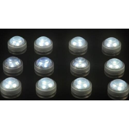 New 3528smd led tea light Floralyte submersible Vase tealight Candle lamp 3led wedding party Christmas Events decor-multicolor