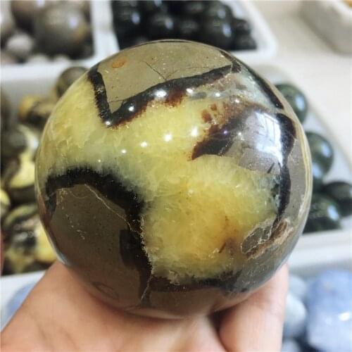 New arrivals pretty 100% unique natural septarium Quartz Crystal stone egg Healing 1pcs