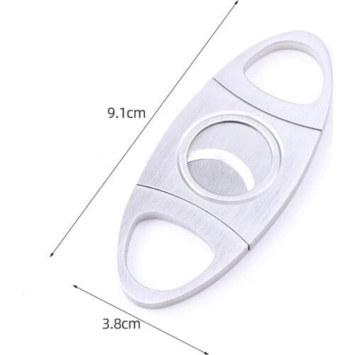 Effective Double Blades Cigar Cutter Knife Classic Stainless Steel Cigar Scissors Household Accessories