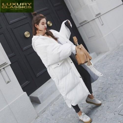 Parkas 2021 New Large Winter Jacket Women X-Long Coat Female Thick Down Cotton Padded Warm Clothes Chaqueta Mujer LWL964