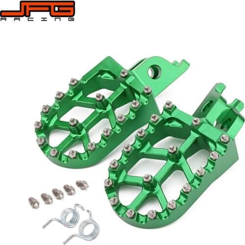 Motorcycle CNC FootRest Footpegs Foot Pegs Pedals For KAWASAKI KX250 KX450 2019 2020 KX250F KX450F 2017 2018 KLX450R 2008-2013