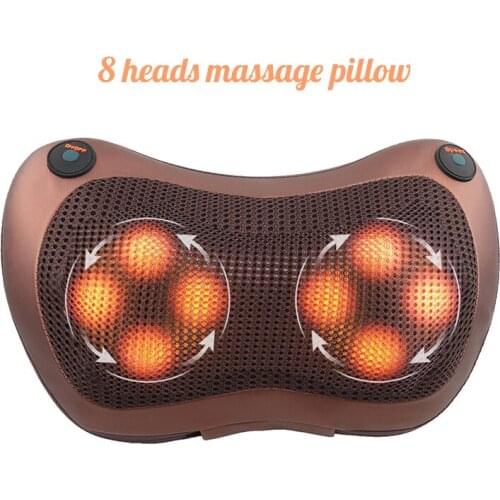 Relaxation Massage Pillow Electric Shoulder Back Neck Waist Body Heating Kneading Infrared Therapy Shiatsu Massager Cushion