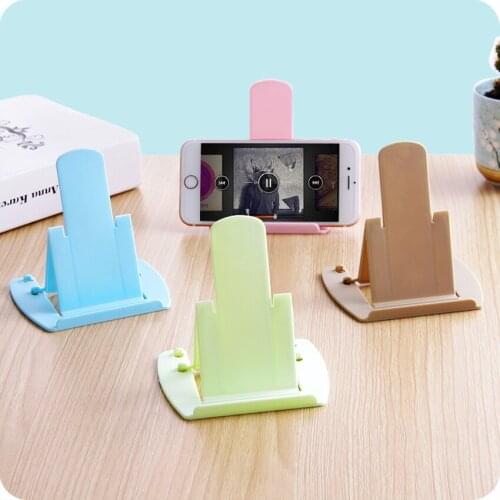 Portable Mini Mobile Phone Holder Foldable Desk Stand Holder2 degree Adjustable Universal Shelf Rack for iPhone Andorid Phone