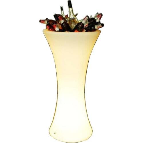 RGB Color Changing Bar Illuminated Led Furniture Plastic Wine Ice Bucket for Party Lighting Ideas