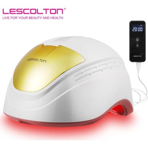 LESCOLTON Laser Hair Growth Helmet Hair Loss Treatment Laser Caps for Men and Women Rechargeable Wireless Hair Regrowth Devices