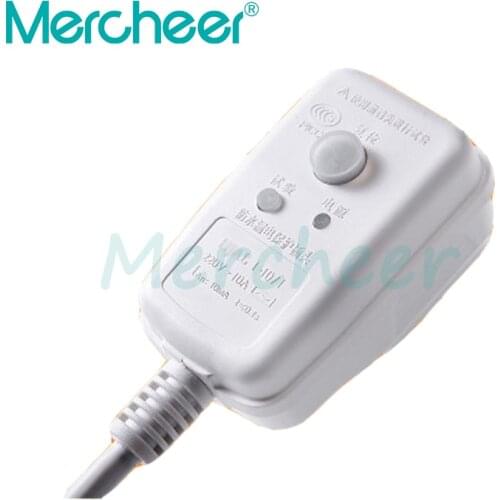 IPX6 220V 10A 3 Pins Plug GFCI Leakage Protection Safety RCD Socket Adaptor Waterproof Residual Current Plug