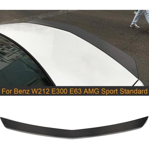 E Class Carbon Fiber Rear Trunk Wing Spoiler for Mercedes Benz W212 E300 E400 E500 E63 AMG Sport Standard Sedan 4D 10-15 Wing