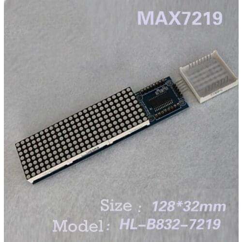 LED Dot Matrix MAX7219 red dot matrix module four in one display MCU control drive LED module dot matrix module