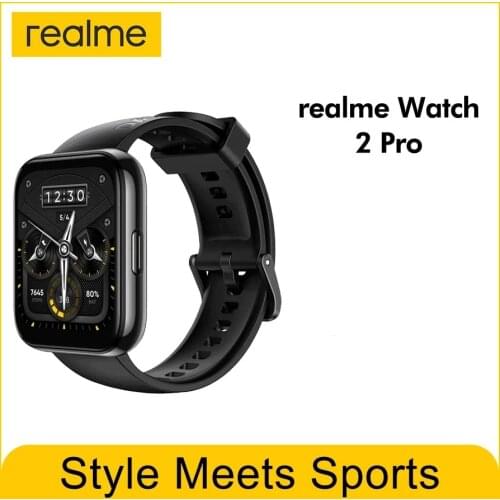 Global Version realme Watch 2 pro Smart Watch 1.75'' GPS 90 Sports Modes 14 Days Battery Life IP68 waterproof SmartWatch