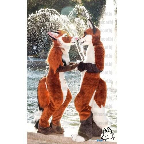 Unisex Husky Dog wolf fox Fursuit Mascot Costume Cosplay Party Dress Furry Outfits Advertising Carnival Adults Gifts