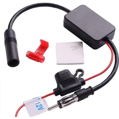 Universal 12V Auto Car Radio FM Antenna Signal Amp Amplifier Booster For Marine Car Vehicle Boat 330mm FM Amplifier