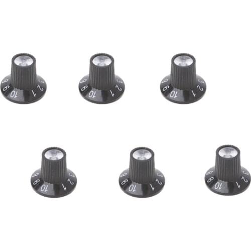 Knob Button Guitar Amplifier AMP Volume Tone Control Knob Skirted Aluminum For FD Parts RXBB