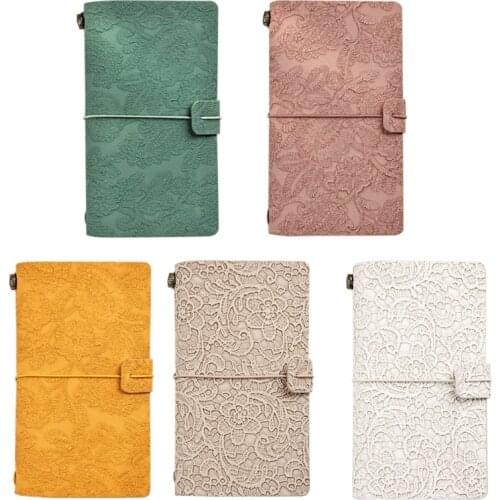 R2JA Journal Writing A6 Retro Leather Notebook for Men Women Drawing Sketchbook