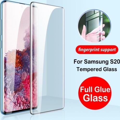 Full Cover Tempered Glass for Samsung Galaxy S20 Ultra Note 10 Plus Glass Screen Protector for Samsung S20 Plus S10 5G S20 Glass