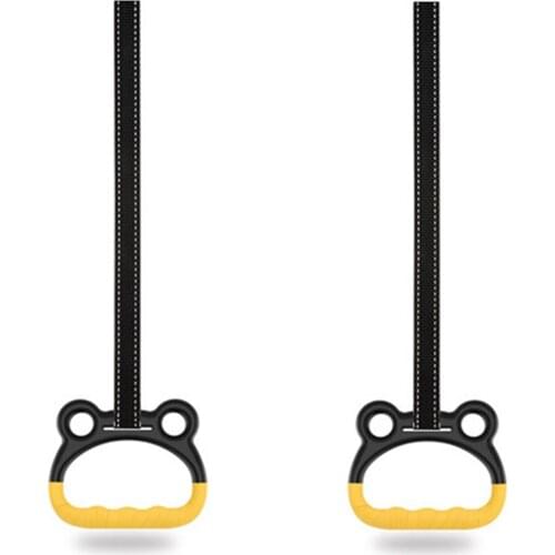 1 Set Optional Size Fitness Ring For Kids Gymnastic Rings Pull Up Rings Strength Training Non-slip Rings