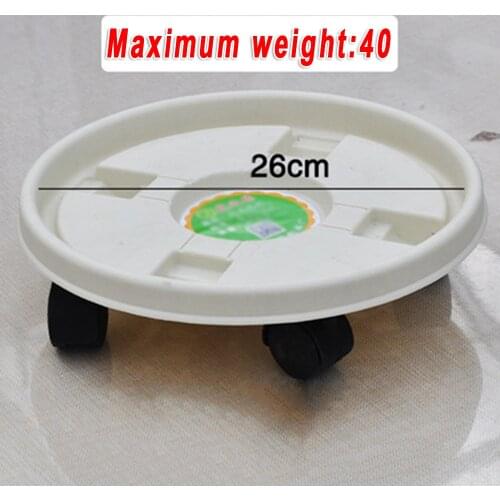 1 * Flowerpot Base NResin Plant Stand Tray With Wheels Movable Planter Flower Pot Base Home Garden 2021 High Quality