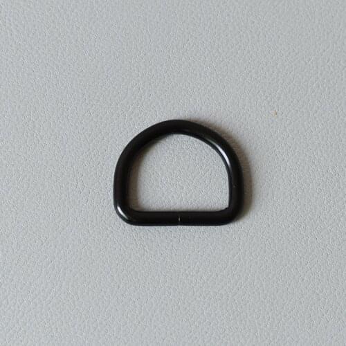 1 Pcs/Lot D Ring For 1Inch(25mm) Webbing Dog Collar Connect Metal Buckle Heavy Duty Semi Ring Ribbon Clasp Knapsack Belt Buckle